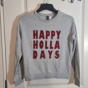 H&M Divided Grey Pullover Sweatshirt Womens Size Small